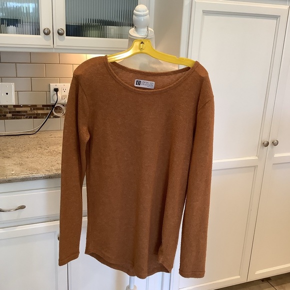 Leif Nelson Brown Slim Fit Sweater US Medium - Picture 1 of 7